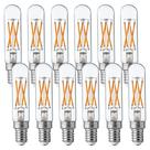 Lâmpadas LED FLSNT Candelabra 5,5 W 550 LM 2700 K E12, pacote com 12 Lâmpadas LED FLSNT Candelabra 5,5 W 550 LM 2700 K E12, pacote com 12