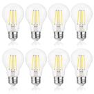 Lâmpadas LED FLSNT reguláveis A19 7W 800Lm 5000K E26, pacote com 8