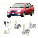 Lampadas Led Ford Fiesta Sedan 2000 A 2003 H3 H1 H7 20000lm