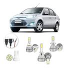 Lampadas Led Ford Fiesta Sedan 2007 A 2011 Hb4 H1 H7 20000lm