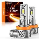 Lâmpadas LED forenner H11 H8 H9 H16 Farol de neblina 6500K branco x2