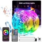 Lâmpadas LED GANZQH RGB de mudança de cor de 200 pés com controle remoto