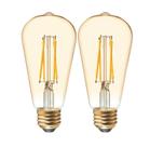 Lâmpadas LED GE Lighting Vintage Edison Style 6W (pacote com 2)
