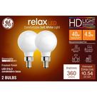 Lâmpadas LED GE Relax G16.5 Globe 4,5 W 360 lm branco macio
