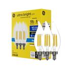 Lâmpadas LED GE Ultra Bright 8W 100W Daylight CA12, pacote com 3
