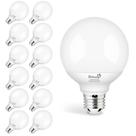 Lâmpadas LED Globe Dekang G25 5W 5000K Daylight White, pacote com 12 unidades Lâmpadas LED Globe Dekang G25 5W 5000K Daylight White, pacote com 12 unidades