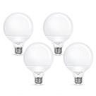 Lâmpadas LED Globe Flaspar G25 9W 3000K E26, pacote com 4