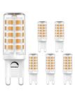 Lâmpadas LED GOHDLAMP G9 reguláveis 4W 3000K 400lm 120V (pacote com 6)