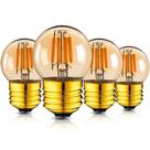 Lâmpadas LED Grensk G40 E26 3W 2200K, branco quente, pacote com 4
