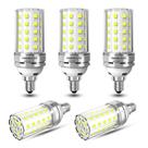 Lâmpadas LED HAONIULED E12 10W 1000 lúmens 6000K, pacote com 5