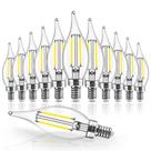 Lâmpadas LED Hizashi Candelabra 4W 5000K reguláveis, pacote com 12