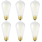 Lâmpadas LED HOMOSUM Dimmable E26 Frosted 4W 4000K 400lm, pacote com 6