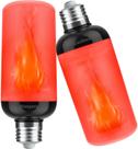 Lâmpadas LED Hompavo Gen2 3W E26 Flickering, pacote com 2
