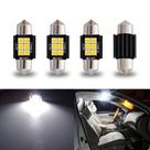 Lâmpadas LED iBrightstar DE3175 DE3021 Festoon 31 mm 6000K, pacote com 4 Lâmpadas LED iBrightstar DE3175 DE3021 Festoon 31 mm 6000K, pacote com 4