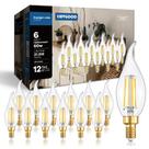 Lâmpadas LED IINVGOOD Candelabro regulável 6W (60W) 5000K 700lm