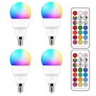 Lâmpadas LED ILC E12 5W (equivalente a 40W) RGB 2700K (pacote com 4)