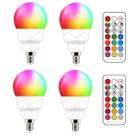 Lâmpadas LED ILC E12 5W (equivalente a 40W) RGB 5700K, pacote com 4 Lâmpadas LED ILC E12 5W (equivalente a 40W) RGB 5700K, pacote com 4