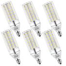 Lâmpadas LED LDSZM E12 12W 1200lm 5000K Candelabro não regulável
