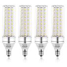 Lâmpadas LED LDSZM E12 16W 1400lm 6000K CRI 85+ 120W, pacote com 4