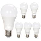 Lâmpadas LED LEDBEFINE A19 10W 800LM 5000K E26, pacote com 6
