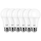 Lâmpadas LED Lepro 14W 1500lm 2700K A19 E26, pacote com 6 Lâmpadas LED Lepro 14W 1500lm 2700K A19 E26, pacote com 6