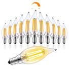 Lâmpadas LED LONIUTO, equivalentes a 60 W, pacote com 12 unidades, E12, reguláveis Lâmpadas LED LONIUTO, equivalentes a 60 W, pacote com 12 unidades, E12, reguláveis