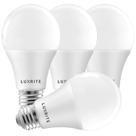 Lâmpadas LED LUXRITE A19 15W 1600lm 2700K E26 reguláveis, pacote com 4