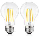 Lâmpadas LED LUXRITE Vintage A19 12W 1600lm 3500K E26 2Pk