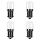 Lâmpadas LED Makergroup 1141 BA15s Bayonet 12V 1W Branco quente x4