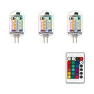 Lâmpadas LED Makergroup RGB T3 G4 Bi-pin 12V com mudança de cor