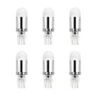 Lâmpadas LED Makergroup T5 T10 Wedge Base 1W 12V 6000K, pacote com 6