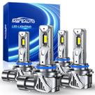 Lâmpadas LED Marsauto 9005 9006 80.000 lm, kit com 4 unidades