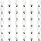 Lâmpadas LED Meconard S14 Pacote com 36 Unidades Branco Quente 2200K E26 Lâmpadas LED Meconard S14 Pacote com 36 Unidades Branco Quente 2200K E26