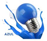 Lâmpadas Led Mini Bulbo Bolinha E27 1w Bivolt 110/220V Color Azul