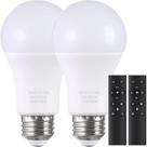 Lâmpadas LED MXhme A19 9W 800LM reguláveis 3000K-6000K, pacote com 2