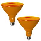 Lâmpadas LED Par38, lâmpadas Bluex, 18 W, laranja, reguláveis, E26, pacote com 2