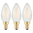Lâmpadas LED para velas TOKCON Frosted E12 2W (3 unidades) Lâmpadas LED para velas TOKCON Frosted E12 2W (3 unidades)