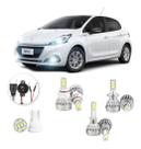 Lampadas Led Peugeot 208 2013 A 2019 H16 H1 H7 20000lm