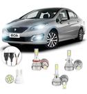 Lampadas Led Peugeot 408 2016 A 2020 H8 H1 H7 20000lm