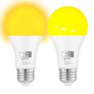 Lâmpadas LED Qualilux Dusk to Dawn Bug 12W 800lm 1900K, pacote com 2