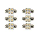 Lâmpadas LED Scandvik 41160 Branco Quente 31mm Kit com 6