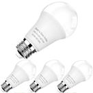 Lâmpadas LED SETEN Dusk to Dawn 10W A19 3000K 1100lm, pacote com 4