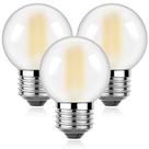 Lâmpadas LED Sphoon Dimmable E26 G16.5 6W 2700K, branco quente, pacote com 3