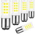 Lâmpadas LED SSXBF BA15D 4W 6000K 120V Pacote com 5