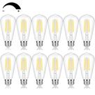 Lâmpadas LED Sucolite Vintage 7W ST58 4000K reguláveis, pacote com 12 Lâmpadas LED Sucolite Vintage 7W ST58 4000K reguláveis, pacote com 12