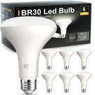 Lâmpadas LED TJOY BR30 9W 5000K 800lm, pacote com 6 unidades, E26, reguláveis Lâmpadas LED TJOY BR30 9W 5000K 800lm, pacote com 6 unidades, E26, reguláveis