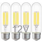 Lâmpadas LED TOKCON 12V 4W Daylight 5000K E26 40W, pacote com 4