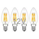 Lâmpadas LED TOKCON 12V de baixa tensão E12 Candelabra Base