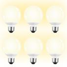 Lâmpadas LED TORCHSTAR G25 5W 450LM 3000K E26 reguláveis, pacote com 6 Lâmpadas LED TORCHSTAR G25 5W 450LM 3000K E26 reguláveis, pacote com 6