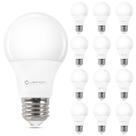 Lâmpadas LED VATION LIGHTING A19 8,5 W 800 lm 2700 K, pacote com 12